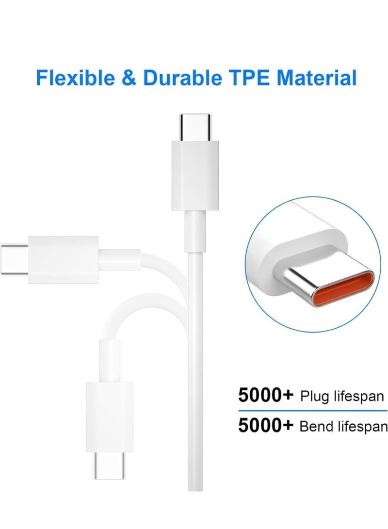 كابل Mi TURBO الأصلي السريع USB من النوع C متوافق مع أجهزة Mi 13T Pro و 12S Ultra Pad 5 و 12 و 12X و 11T و 11 Lite 5G NE و Redmi 10 2022 و Note 11 (أجهزة الكمبيوتر المحمولة والأجهزة اللوحية والهواتف) - Image 3